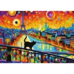 Ambalajul puzzle-ului Trefl Pisica din Paris cu 1000 de piese