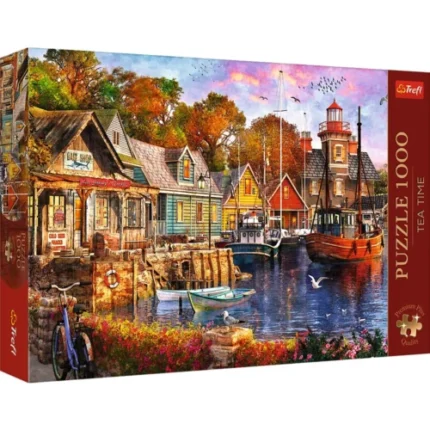 Cutia puzzle-ului Trefl Premium Plus Portul minunat, 1000 de piese