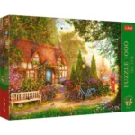 Puzzle Trefl Premium Plus Tea Time Cabană cu stuf, 1000 de piese, imagine principală