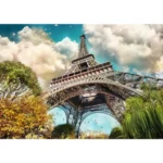 Puzzle Trefl 1000 piese cu imagine cu Turnul Eiffel din Paris
