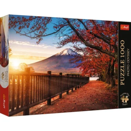 Puzzle Trefl Premium Plus Photo Odyssey cu Muntele Fuji din Japonia, 1000 de piese