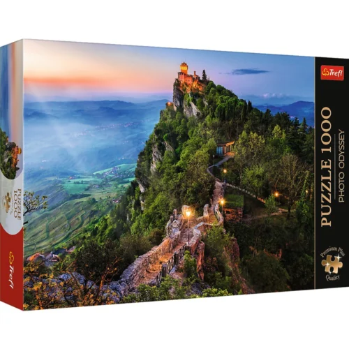 5900511108224-1 Puzzle Trefl Premium Plus Photo Odyssey 1000 piese, Turnul Cesta San Marino