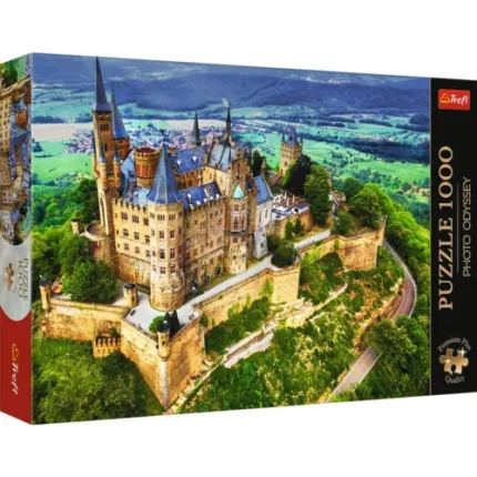 Cutia puzzle-ului Trefl Premium Plus cu Castelul Hohenzollern, 1000 de piese