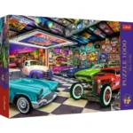Puzzle Trefl Premium Plus Tea Time 1000 piese cu tema Garajul colecționarului de mașini