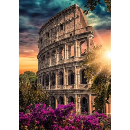 Puzzle Trefl 1000 piese cu Colosseum din Roma, pentru copii de la 7 ani