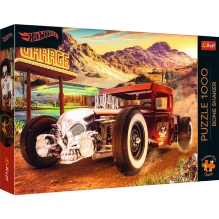 Cutia puzzle-ului Trefl Premium Plus Hot Wheels Bone Shaker cu 1000 de piese