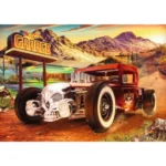 Imaginea cu mașinuța Hot Wheels Bone Shaker de pe puzzle-ul Trefl de 1000 de piese