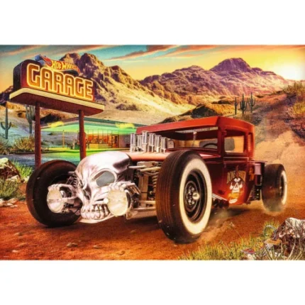 Imaginea cu mașinuța Hot Wheels Bone Shaker de pe puzzle-ul Trefl de 1000 de piese