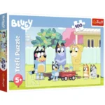 Cutia puzzle-ului Trefl Bluey Minunată lume a lui Bluey, 100 de piese