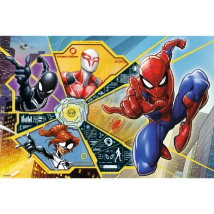 Puzzle Trefl Spiderman Pânză de păianjen, 60 de piese, vedere 2