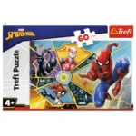 Puzzle Trefl Spiderman Pânză de păianjen, 60 de piese, vedere 3