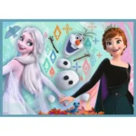 Puzzle Trefl 4 în 1 Frozen 2 din lumea Disney, vedere frontală a ambalajului