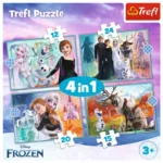 Set puzzle Trefl 4in1 Frozen 2 Uimitoarea lume Disney, imagine suplimentară