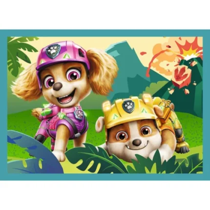 Puzzle Trefl 4 în 1 Patrula Cățelușilor, vedere frontală a cutiei