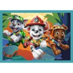 Puzzle-uri Trefl 4 în 1 cu personajele din Patrula Cățelușilor