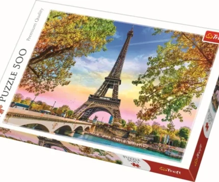Cutia puzzle-ului Trefl Romanticul Paris cu 500 de piese