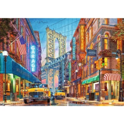 Puzzle Trefl Premium Plus Podul Manhattan 500 piese, imagine produs 2