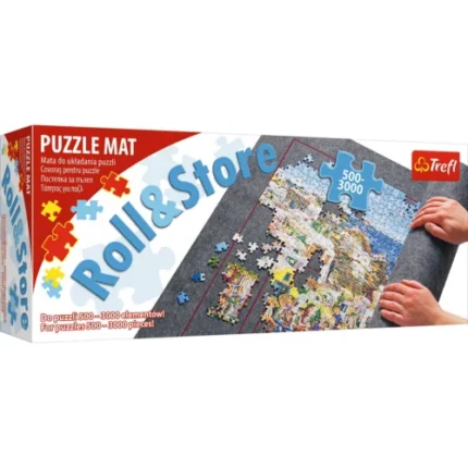 Covoraș Trefl pentru rulat puzzle-uri de 500-3000 piese, desfășurat