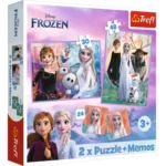 Cutia puzzle Trefl 2în1 Disney Frozen Prințesele și tărâmul lor