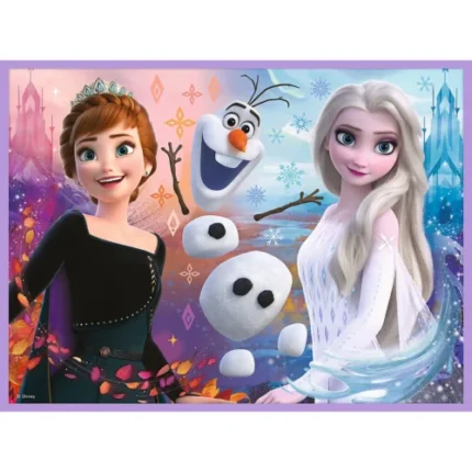 Puzzle Trefl Disney Frozen cu prințesele din film, vedere frontală a cutiei