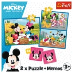 Set Trefl 2in1 puzzle și memo cu Eroii Disney
