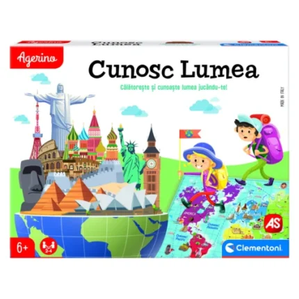 Cutia jocului educativ Clementoni Agerino Cunosc lumea