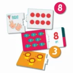 Piese de puzzle cu animale și cantități din jocul Agerino