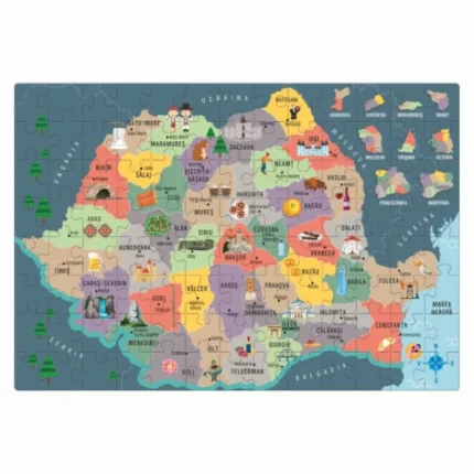 Joc educativ Agerino Să descoperim România pentru copii de 3-7 ani