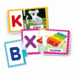 Detaliu joc educativ Clementoni pentru învățarea alfabetului