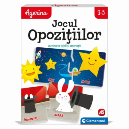 Cutia jocului educativ Agerino Jocul opozițiilor de la Clementoni